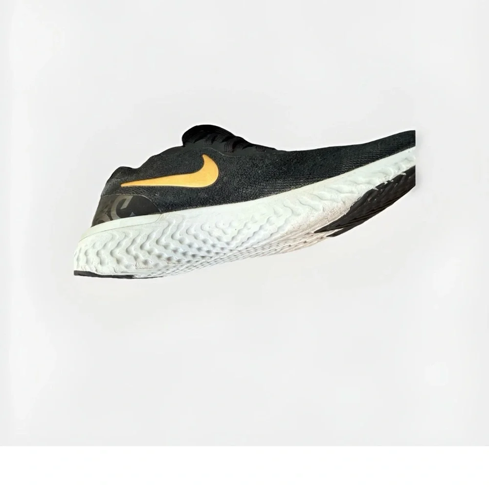 Nike Epic React Women’s Size 8.5 Running Shoes Black Gold Mesh Sneakers VGUC - Picture 8 of 10